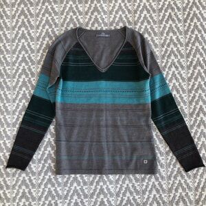 Smartwool Sulawesi v-neck merino wool blend sweater size medium